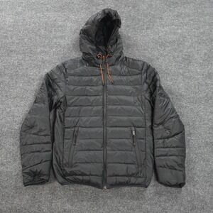 Cloudveil Jacket Mens Small Black Hooded Down Puffer Lightweight Hiking Outdoors